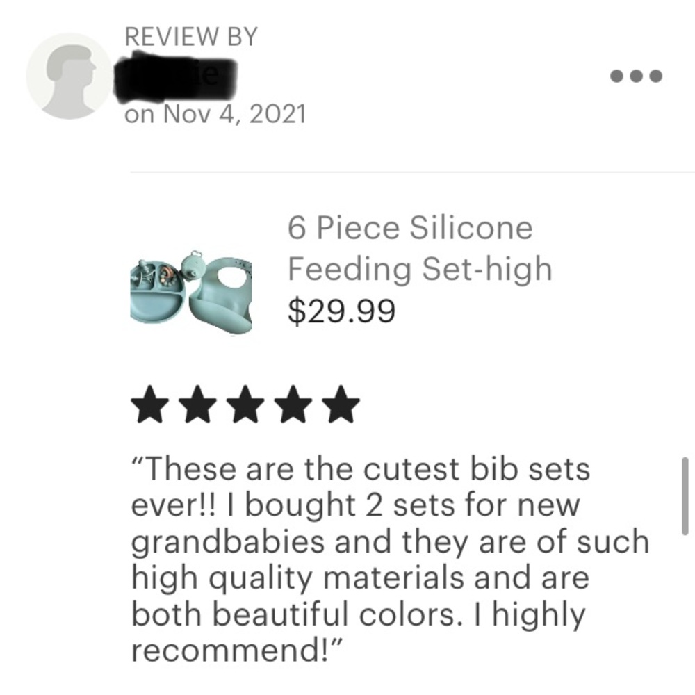 ⭐️ BOGO ⭐️ 6 piece silicone feeding set- Ether Blue - Picture 7 of 7